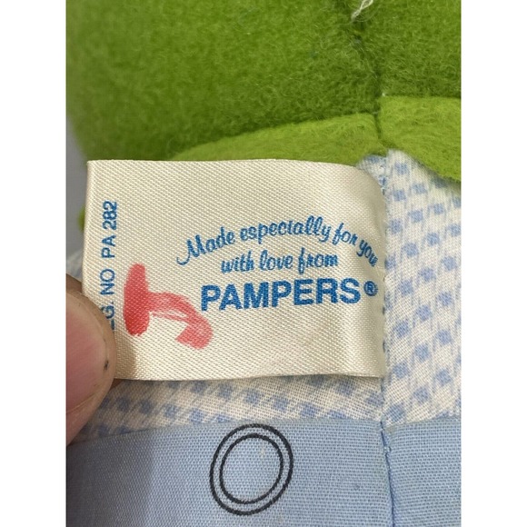 Vintage 8” Kermit The Frog Muppet Babies Pampers Stuffed Animal READ DESCRIPTION - Picture 5 of 6
